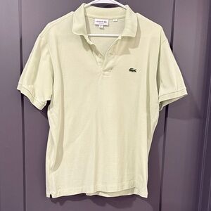 Lacoste Men's Light Cream Polo Shirt